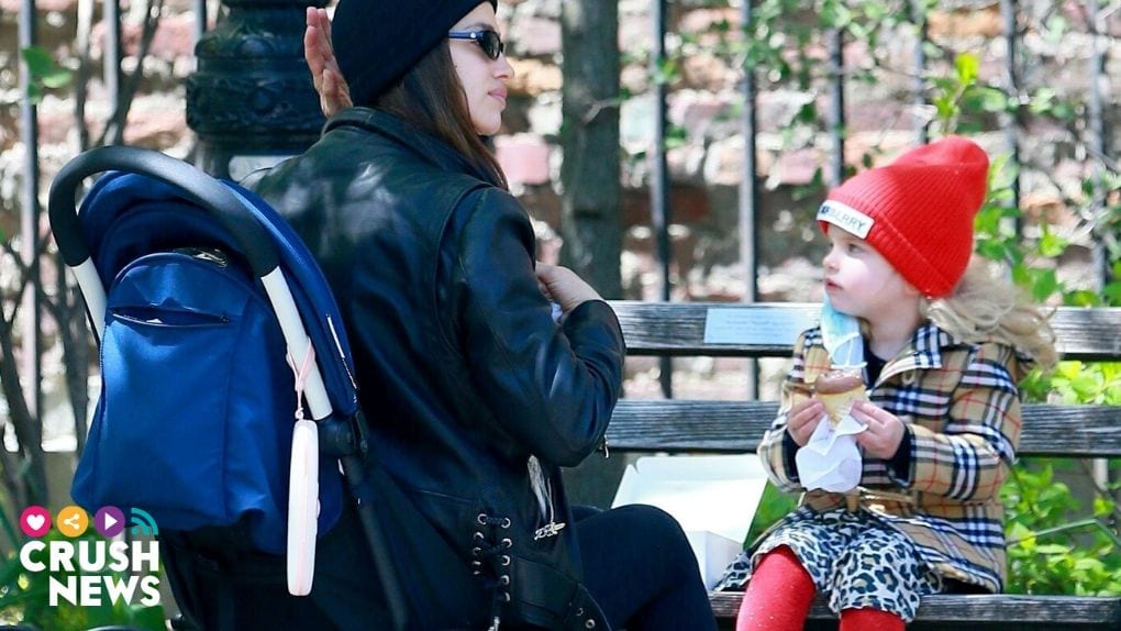 Irina Shayk con su hija en Nueva York