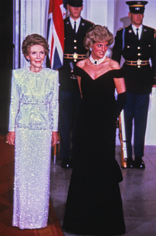 Lady Di, con Nancy Reagan.