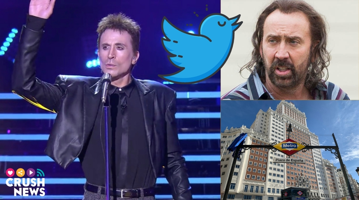 Tres de los protagonistas de este Tweetend: Vaquerizo, Nicolas Cage y la estación de Metro Plaza de España