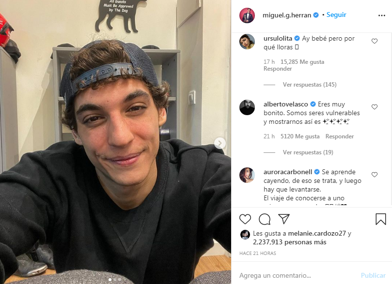 Miguel Herrán alarma a sus fans por mensaje en Instagram
