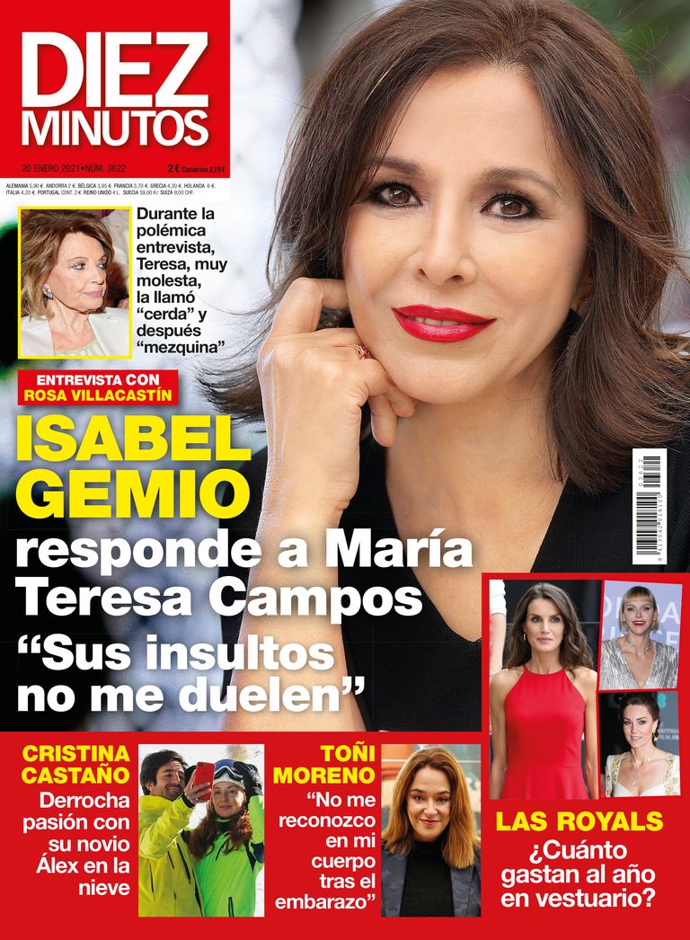 Isabel Gemio responde a Maria Teresa Campos en Diez MInutos.