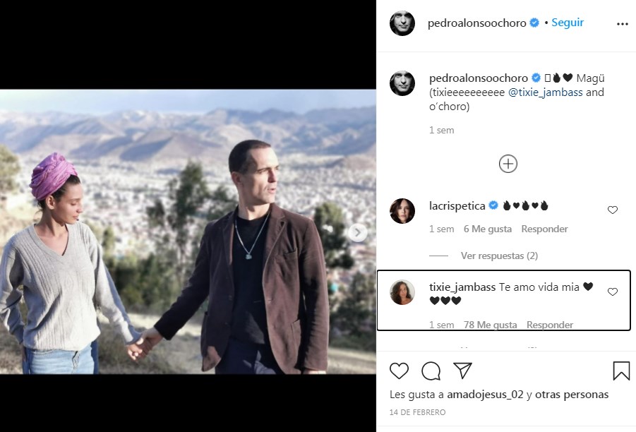 Pedro Alonso sube nuevas fotos junto a su novia Tatiana