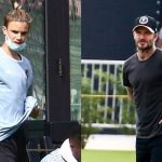 David Beckham entrena a su hijo