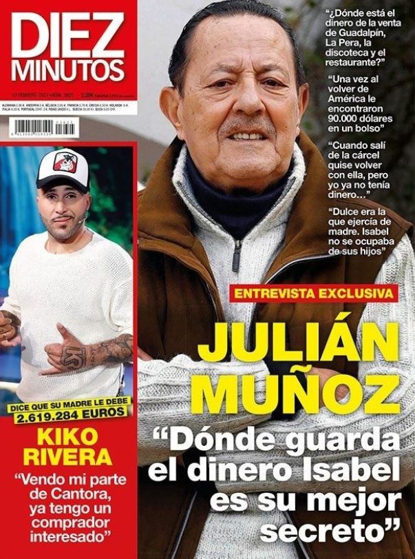Julián Muñoz contra Isabel Pantoja en portada Crush.News