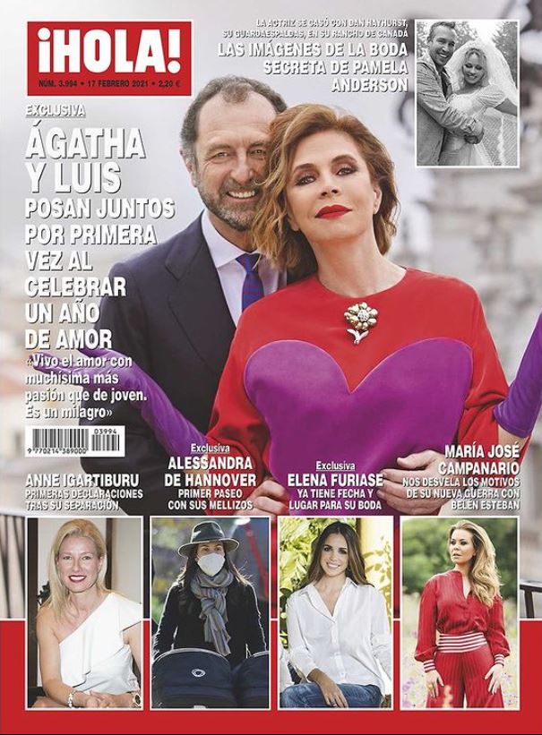 Ágatha Ruiz de la Prada en portada de Hola.