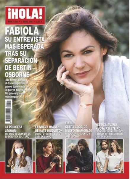 Fabiola Martínez portada de Hola