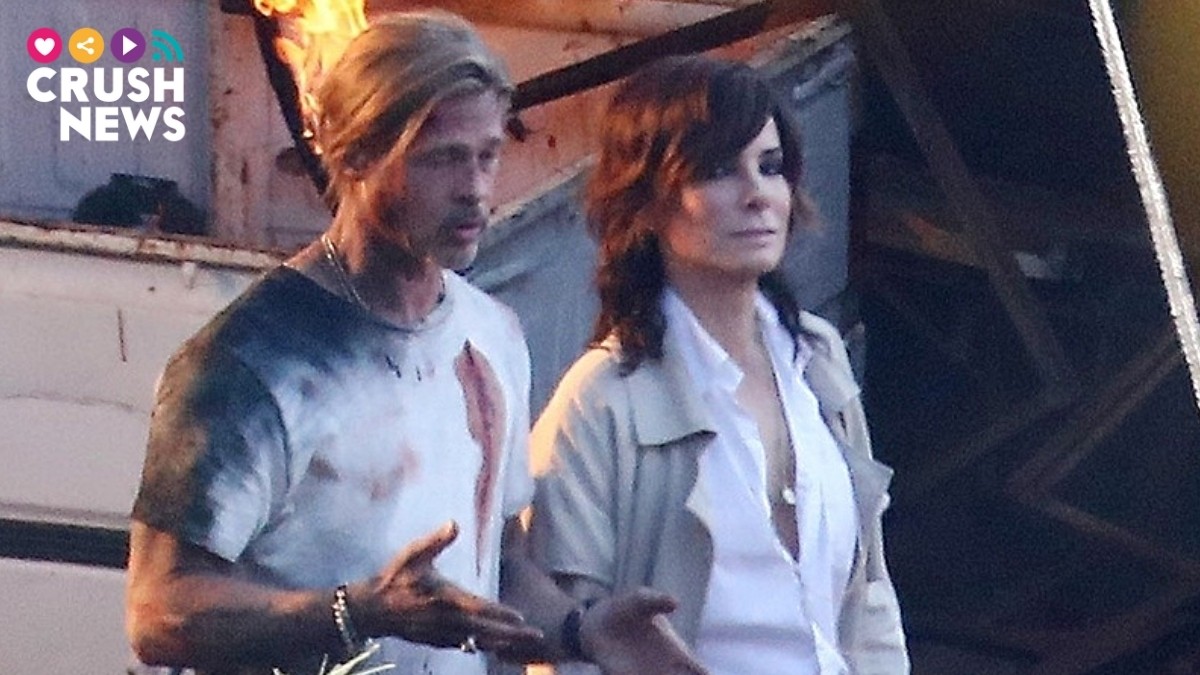Escena del rodaje de la película de Brad Pitt y Sandra Bullock, Bullet Train
