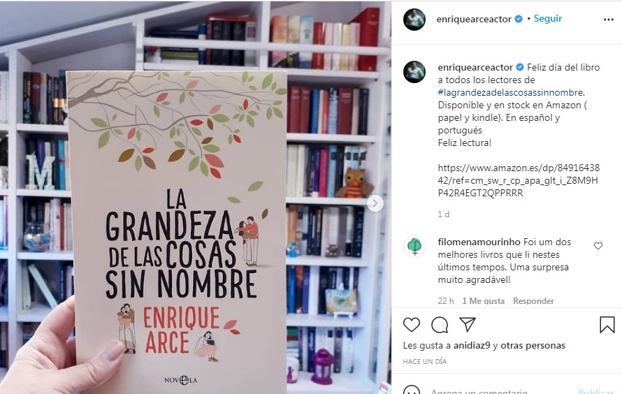 Enrique Arce presenta libro La Grandeza de las Cosas sin Nombre