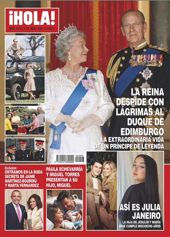 La reina Isabel II en portada
