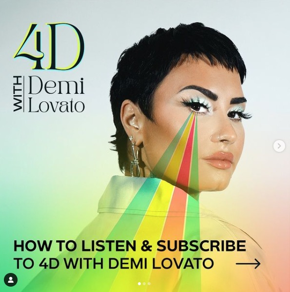 Post del podcast de Demi Lovato