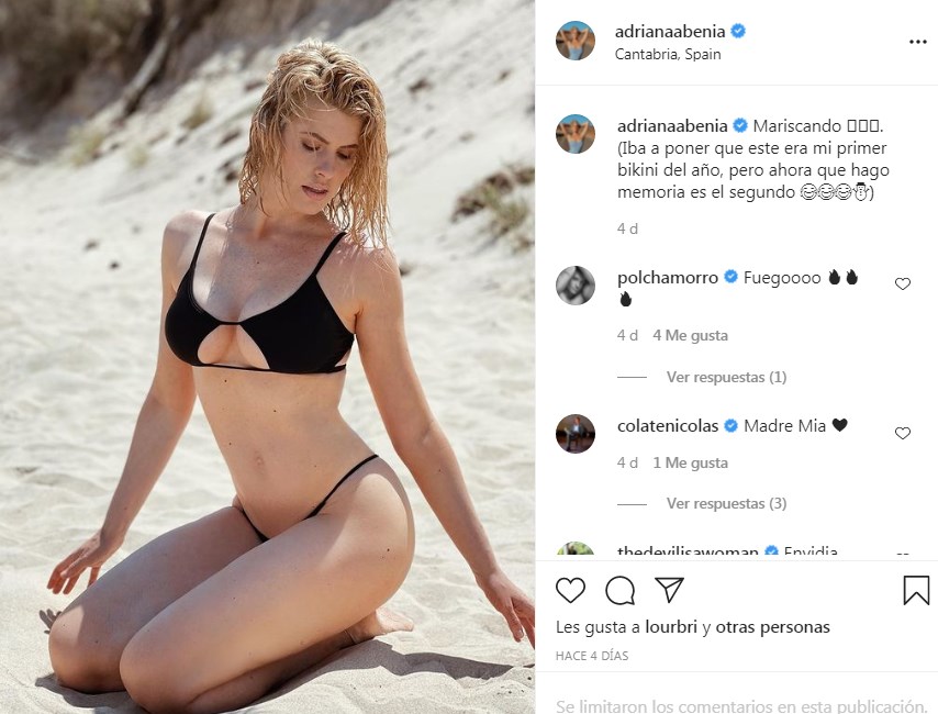 Adriana Abenia luce sus curvas en Bikini en playas de Cantabria