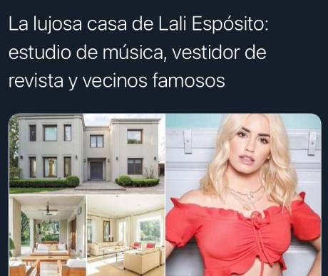 La lujosa casa de Lali Espósito el fakenews que la artista desmintió furiosa