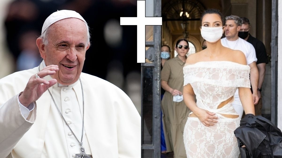 El truco de Kim Kardashian en el Vaticano con las bendiciones del Papa Francisco