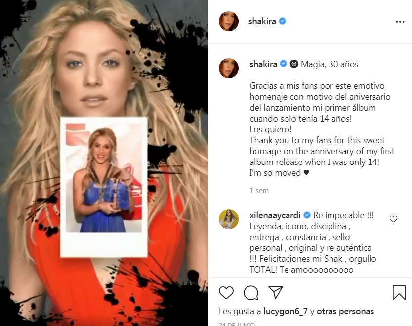 Video homenaje a Shakira por 30 años de carrera