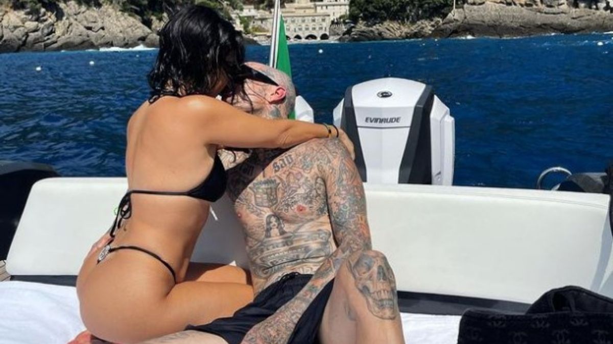 Kourtney Kardashian y Travis Barker conquistan Italia