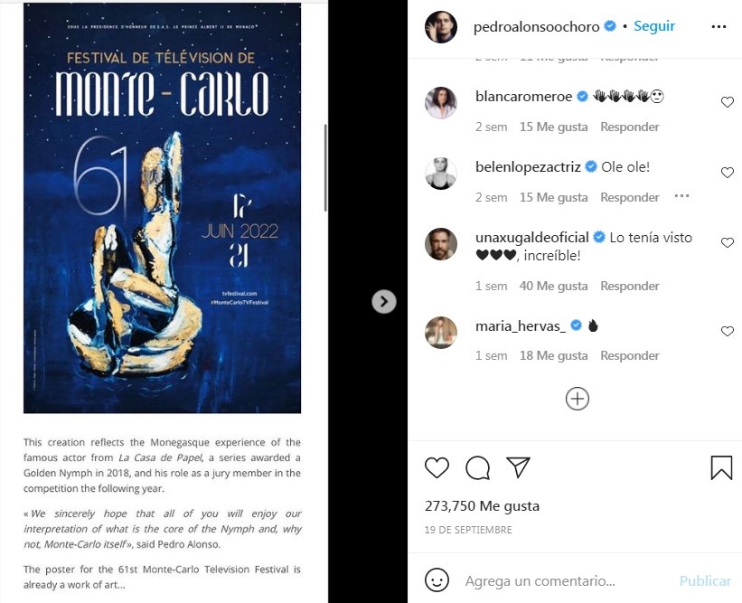 Obra de Pedro Alonso y Tatiana Djordjevic será el cartel oficial en prestigioso festival de televisión internacional