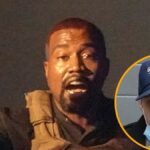 Kanye West y, a la izquierda, foto de Pete Davidson