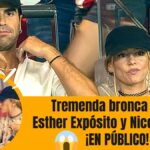 bronca de Esther Expósito y Nico Furtado en público