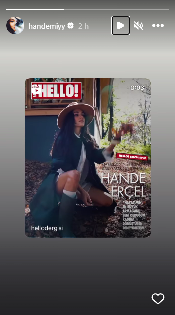 Hande Erçel próxima portada de la revista HOLA